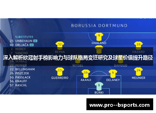 深入解析欧冠射手榜影响力与球队格局变迁研究及球星价值提升路径 深入解析欧冠射手榜影响力与球队格局变迁研究及球星价值提升路径