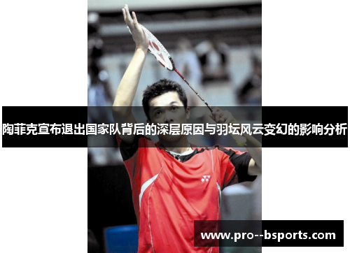 陶菲克宣布退出国家队背后的深层原因与羽坛风云变幻的影响分析 陶菲克宣布退出国家队背后的深层原因与羽坛风云变幻的影响分析